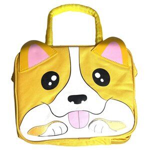 Giraffe Creation Kids Lunch Bag Insulated Cooler Dog Design 8in x 9in Yellow